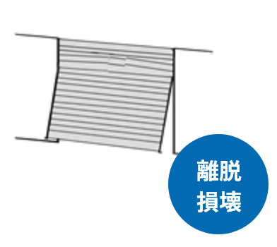 シャッターの反り